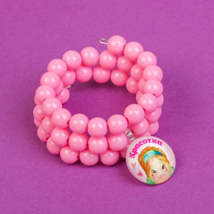 Браслет "Красотка", Феи Винкс: Флора, 5 см