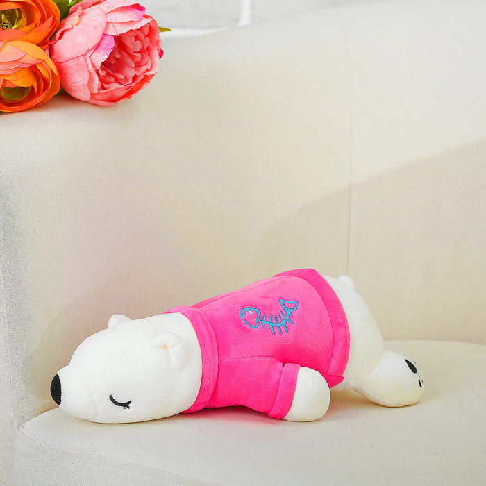 Мягкая игрушка "Мишка в кофточке", цвета МИКС