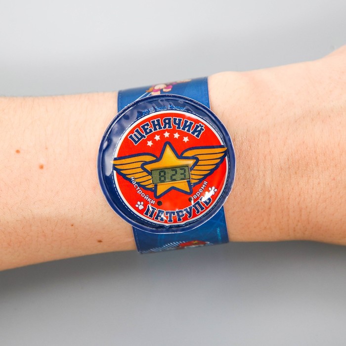 Щенячий патруль. Часы наручные электронные "Крутые пилоты", 22,5 х 4,5 см
