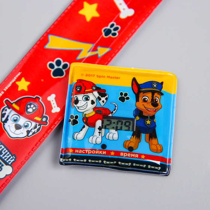Щенячий патруль. Часы наручные электронные &quot;Лучшая команда&quot;, 22,5 х 4,5 см