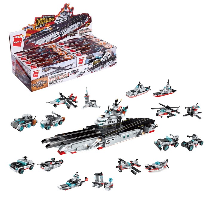 Конструктор «Военная зона: Боевой транспорт», 8 видов, МИКС