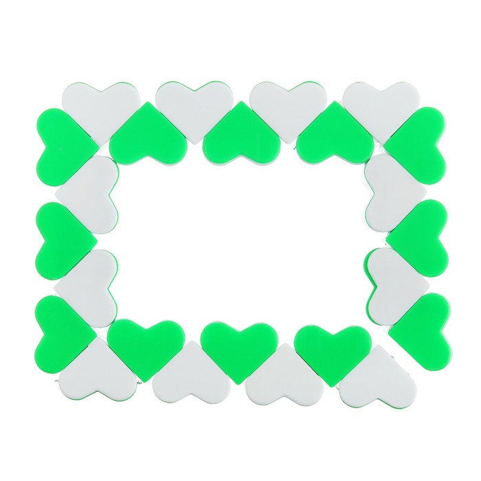 Головоломка "Сердечки", цвет зеленый