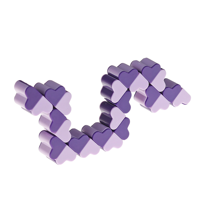 Головоломка "Сердечки", цвет сиреневый