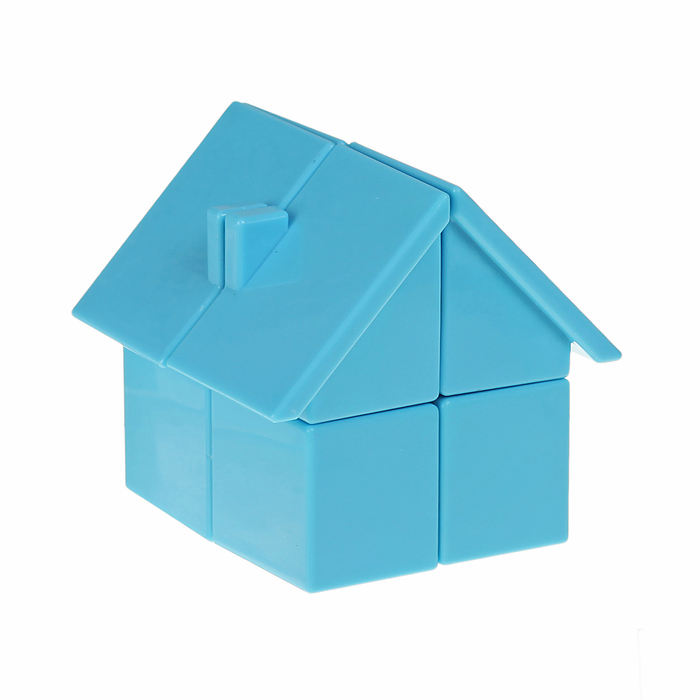 Игрушка механическая "Домик", цвет голубой