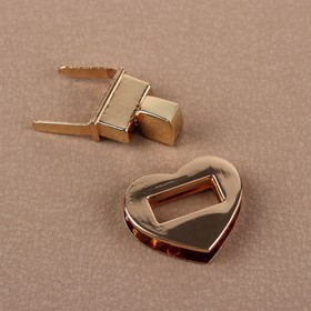 

Застёжка для сумки, 2,5 × 2,5 см, цвет золотой