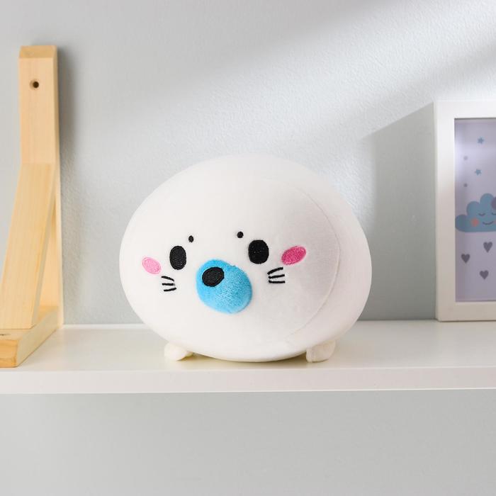 Мягкая игрушка-антистресс "Нерпа", цвет белый