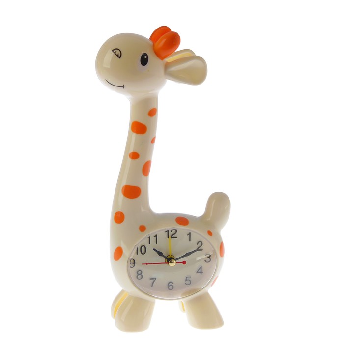 Часы настольные детские "Жирафик", 23х10.5 см, микс