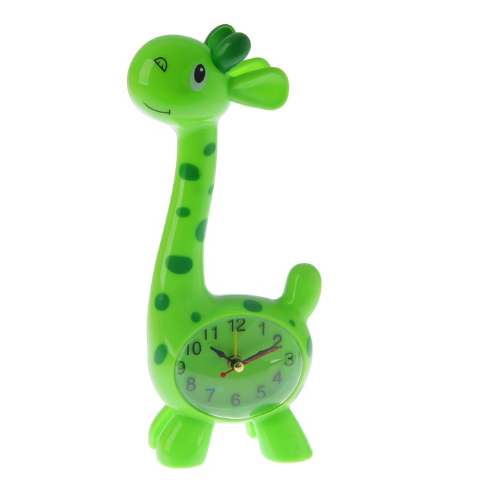 Часы настольные детские "Жирафик", 23х10.5 см, микс