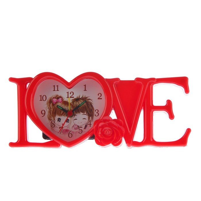 Часы настенные детские "Love", 18х7.5 см, микс