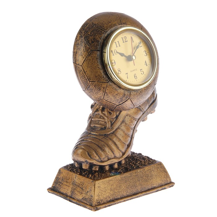 Часы настольные серия Полистоун. Время футбола, бат 1АА, 13*20см