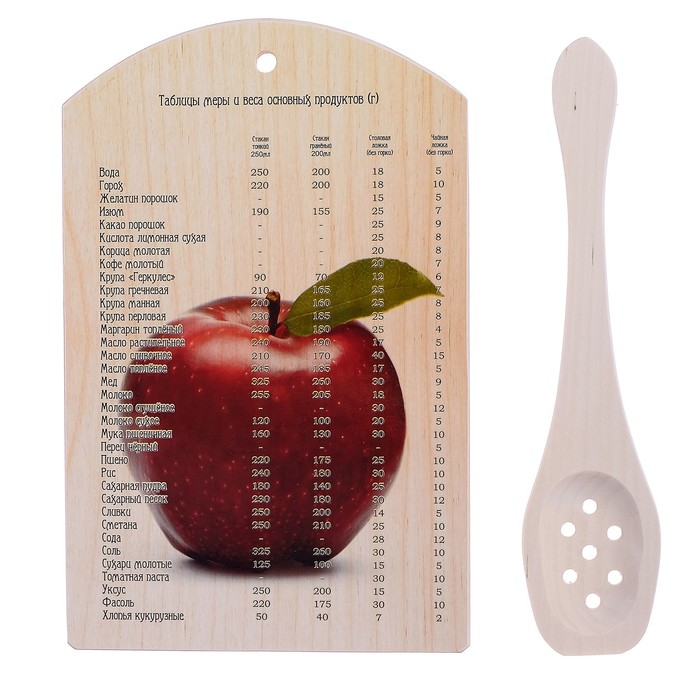 Доска разделочная с декором 290*185 мм (АКЦИЯ Ложка в подарок)