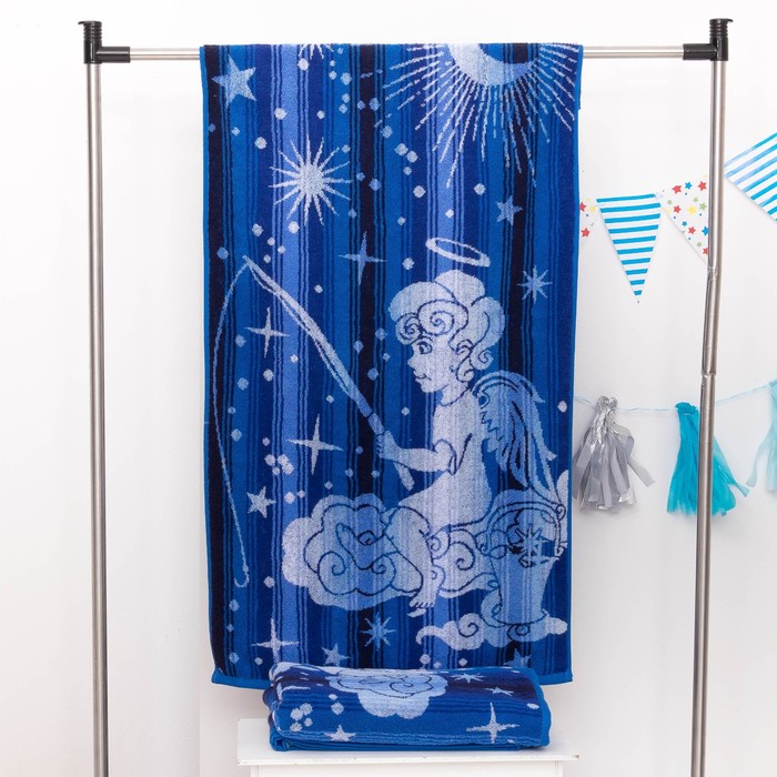 Полотенце махровое "Этелька" Ангел 70х130 см, 100% хл, 420 гр/м²