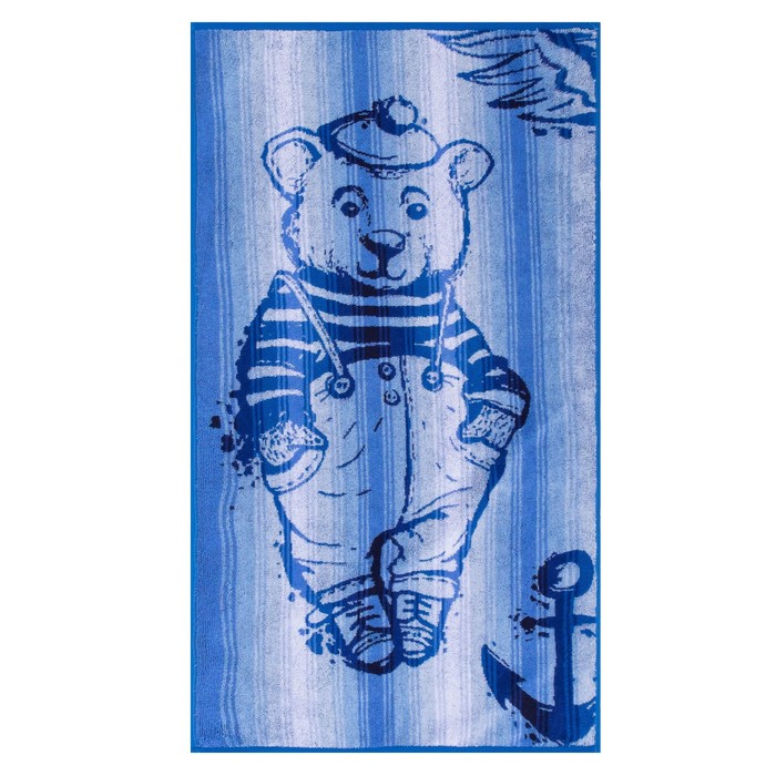 Полотенце махровое "Этелька" Морячок 70х130 см, 100% хл, 420 гр/м²