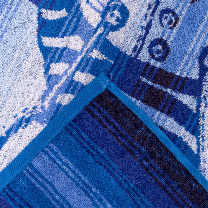 Полотенце махровое "Этелька" Морячок 70х130 см, 100% хл, 420 гр/м²