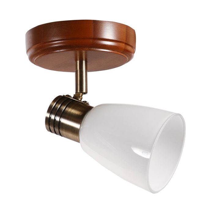 Люстра спот "Анри" 1 лампа Е14 60Вт Орех 16х12х17 см.