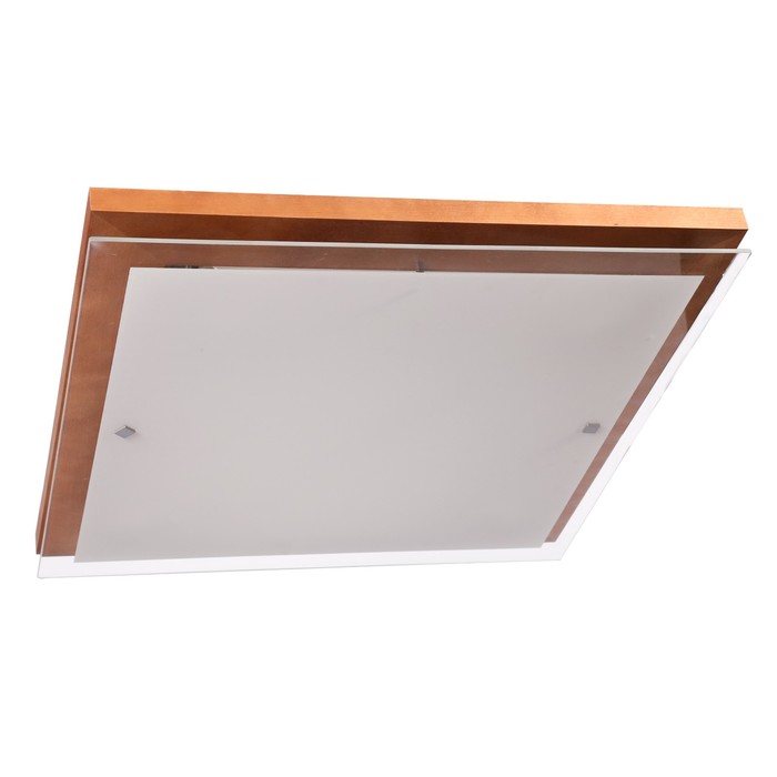 Светильник настенно-потолочный "ЭКО" 4хE27х60Вт орех 49х49х8см