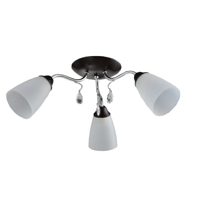 Люстра "Tori" 3хЕ14х40W венге/хром 45х51х21см