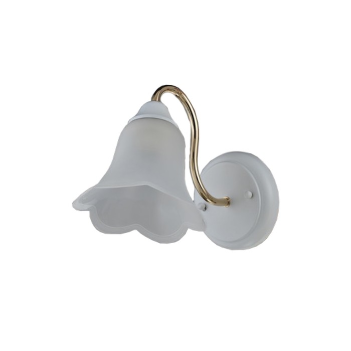 Бра "Louise" 1хЕ27х60W белый/золото 23х15х20см