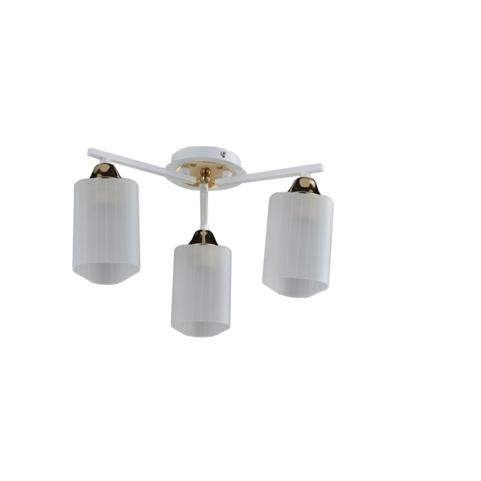 Люстра "Filla" 3хЕ27х60W белый/золото 34х37х20см