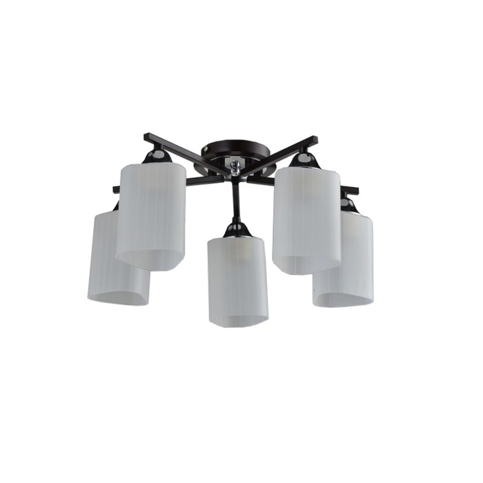 Люстра "Filla" 5хЕ27х60W венге/хром 52х52х21см