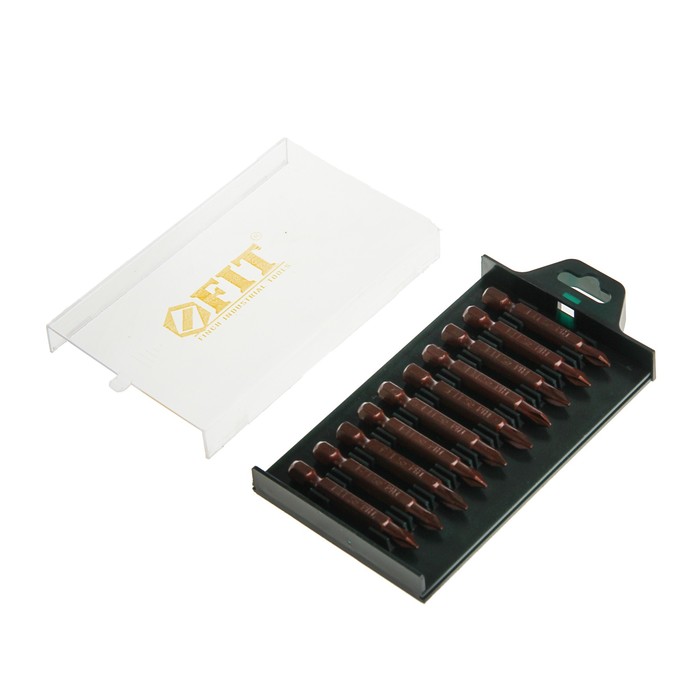 Биты FIT "Профи", сталь S2, односторонние, PH1 х 50 мм, 10 шт.