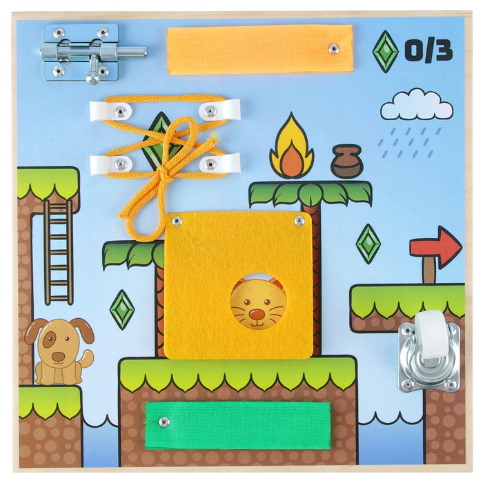 Бизиборд "Кот и пёс"