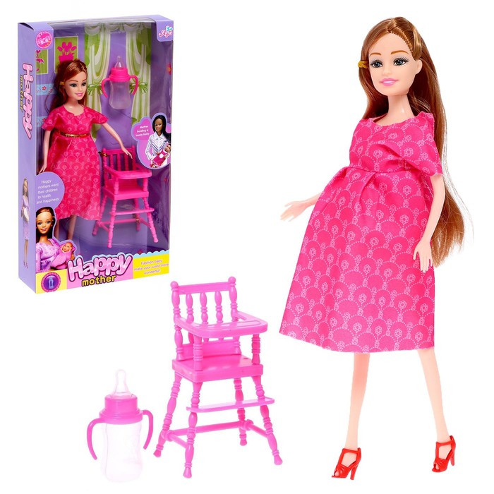 Кукла-модель «Наташа» беременная, с аксессуарами, МИКС кукла модель наташа беременная с аксессуарами микс