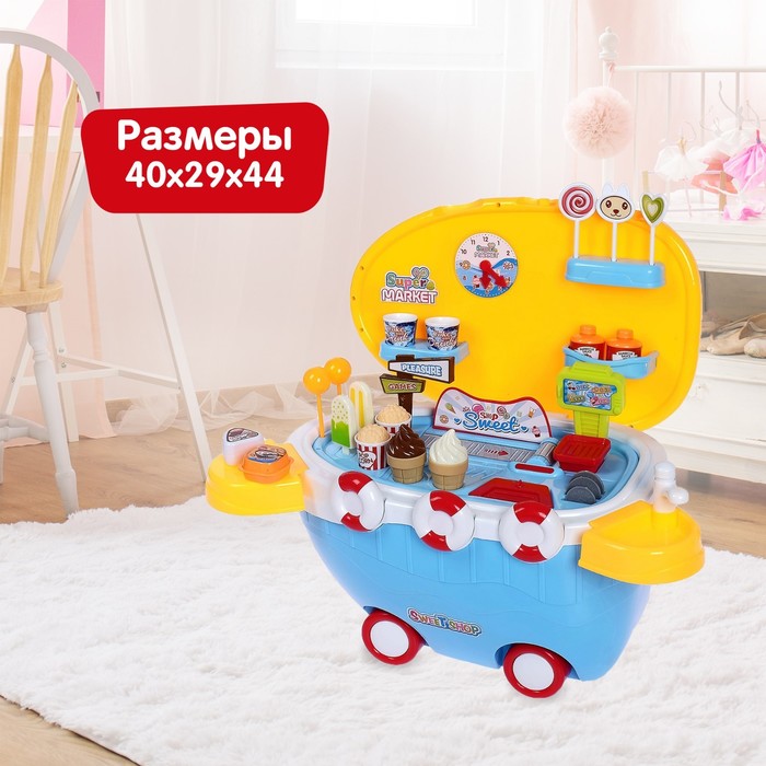 Игровой набор-каталка "Дорожный супермаркет", 38 предметов, световые и звуковые эффекты