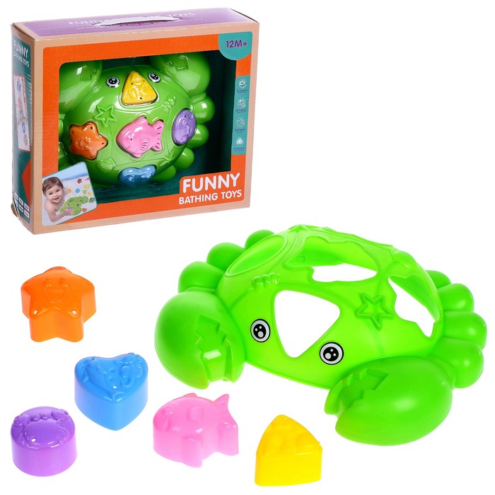 Развивающая игрушка-сортер «Крабик»