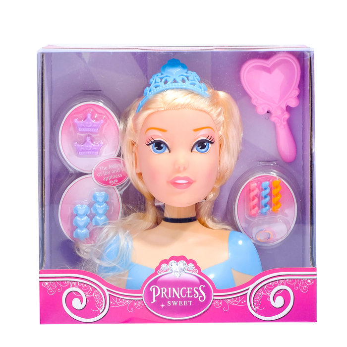Кукла-манекен для создания причёсок "Принцесса" с аксессуарами, МИКС