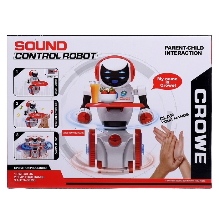 Робот «Гиробот», ездит, световые и звуковые эффекты, работает от батареек