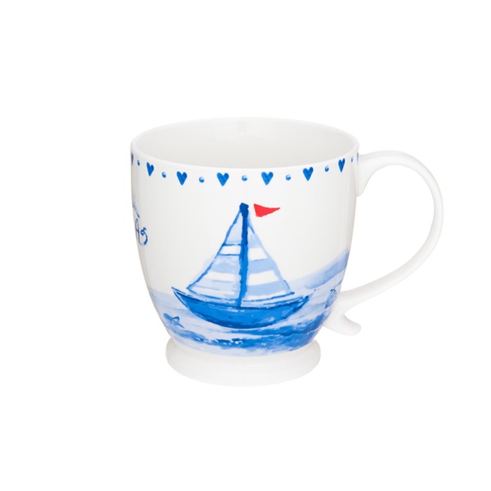 Кружка "Морское путешествие", 450 мл, 13,5 х 10 х 10,5 см, на ножке