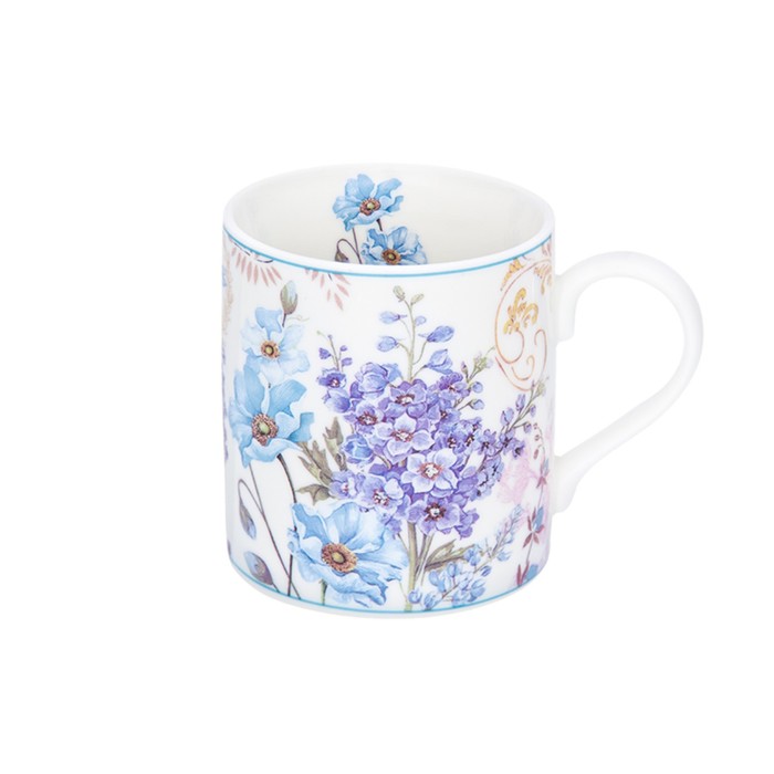 Кружка - подарок 230 мл, 10,5 х 7 х 8 см, "Цветочное настроение" в подарочной коробке