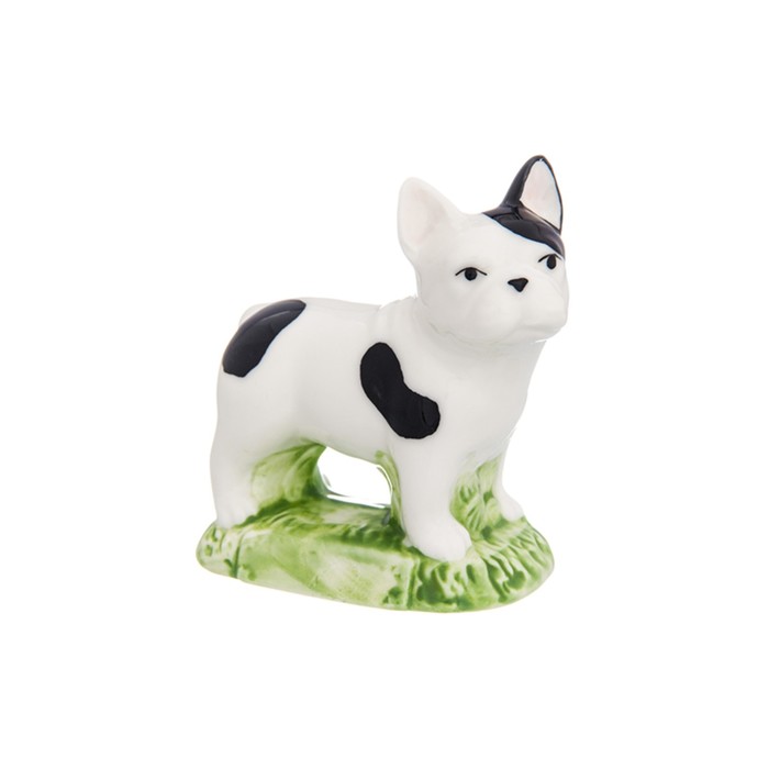 Фигурка декоративная 8 х 4,5 х 8,5 см, "Французский бульдог черно-белый" цветная