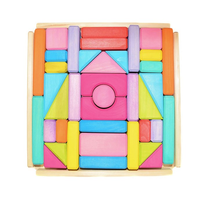 Деревянный конструктор № 6, окрашенный