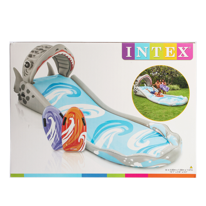 Игровой центр "Акула", 460*168*157см, 2 доски для сёрфинга, от 6+ 57159NP INTEX