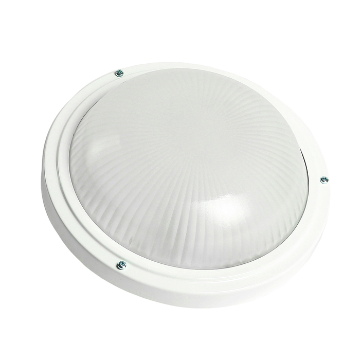 Светильник Ecola Light, ДПП03-18-103, 3*GX53, Круг, матовый, IP65, белый, 280х280х90