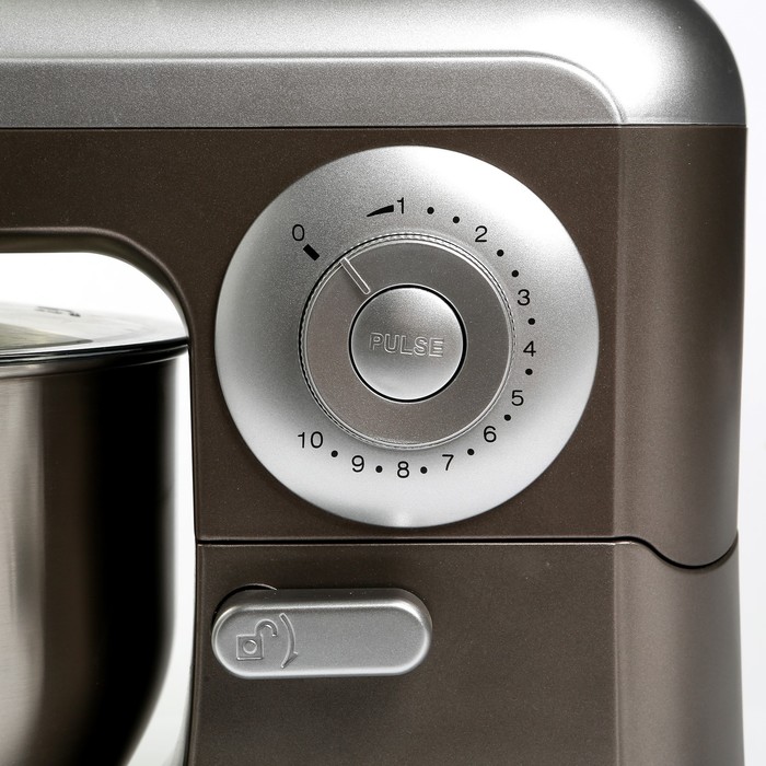 Миксер-тестомес FIRST FA-5259-3, 700 Вт, чаша 5 л, 10 скоростей, 3 насадки, серебристый