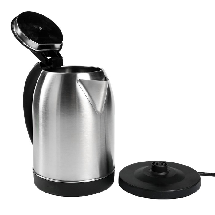 Чайник электрический ZIMBER ZM-11132, 2 л, 1500 Вт, металл, черный