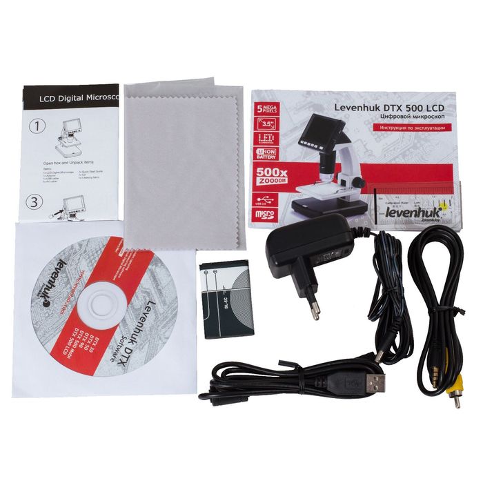 Микроскоп цифровой Levenhuk DTX 500 LCD
