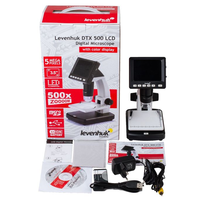 Микроскоп цифровой Levenhuk DTX 500 LCD