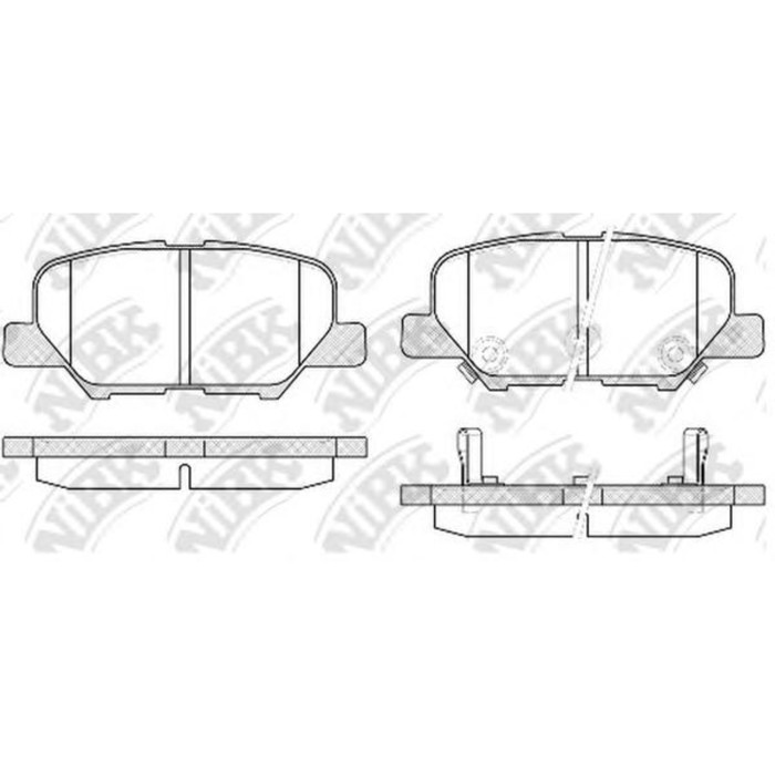 Колодки тормозные дисковые NIBK PN25003