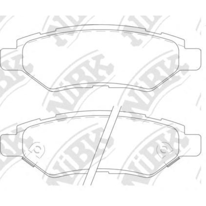 Колодки тормозные дисковые NIBK PN51007