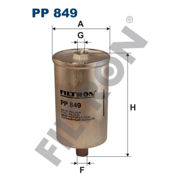 Фильтр топливный FILTRON PP849