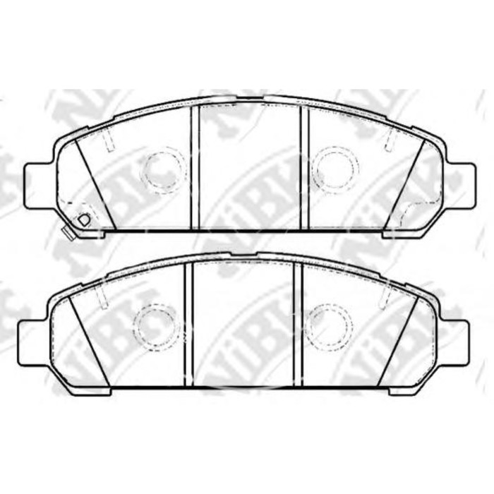 Колодки тормозные дисковые NIBK PN21003