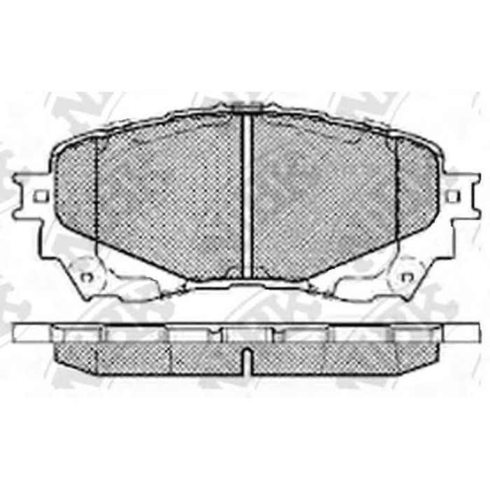 Колодки тормозные дисковые NIBK PN25002
