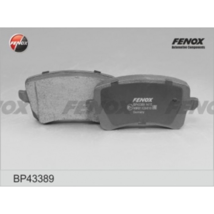 Колодки тормозные Fenox bp43389