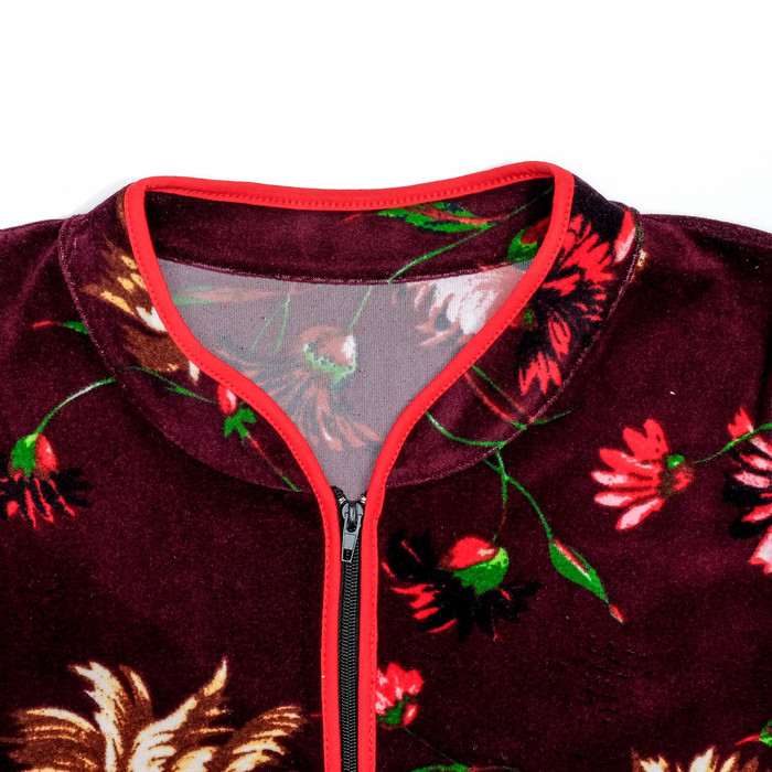 Халат женский на молнии Ульяна МИКС, р-р 48