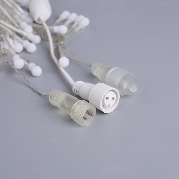 Гирлянда"Метраж"ул.УМС,Мишура шар Д:3 м.Н.С.LED-288-220Vфиксинг,КРАСНЫЙ Уценка порвана уп-ка