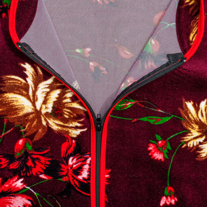 Халат женский на молнии Ульяна МИКС, р-р 52